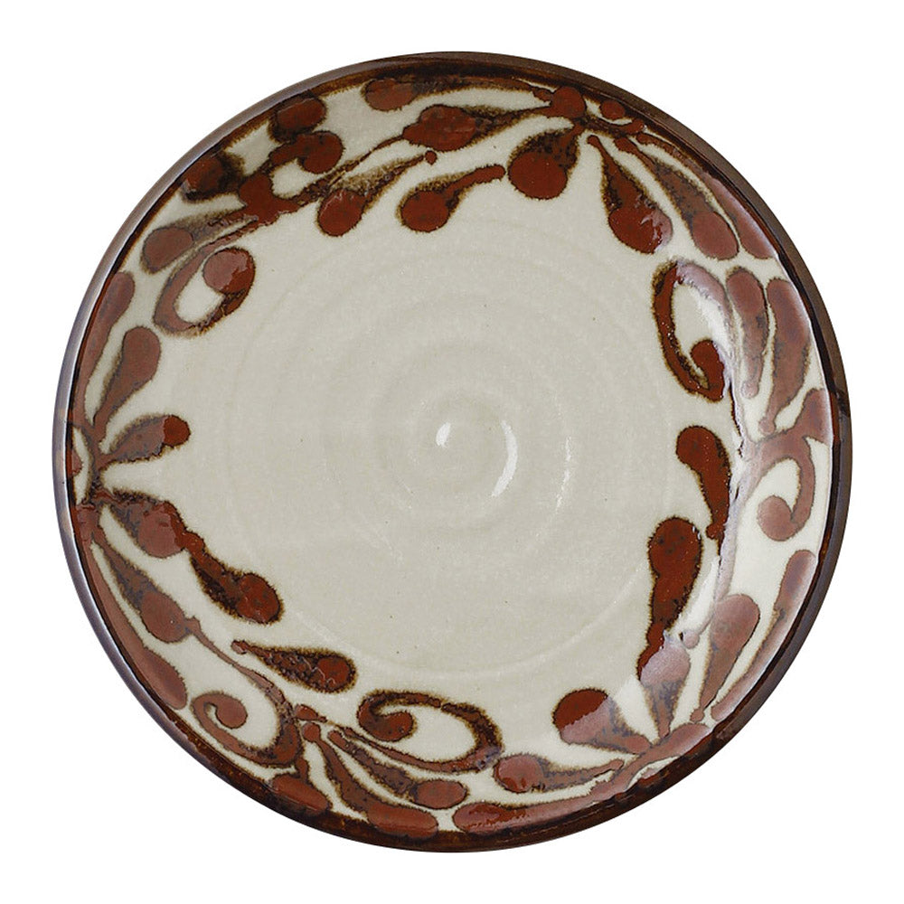Ryukyu Ruri Karakusa Plate - Medium